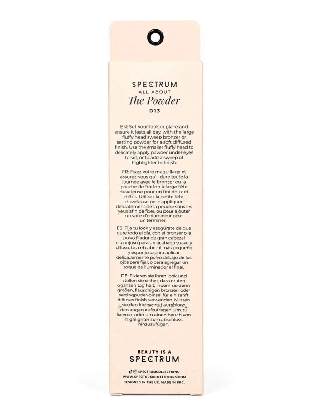 Spectrum Collections D13 Powder Duo Makeup Brush NWT Soft Vegan Face Brush